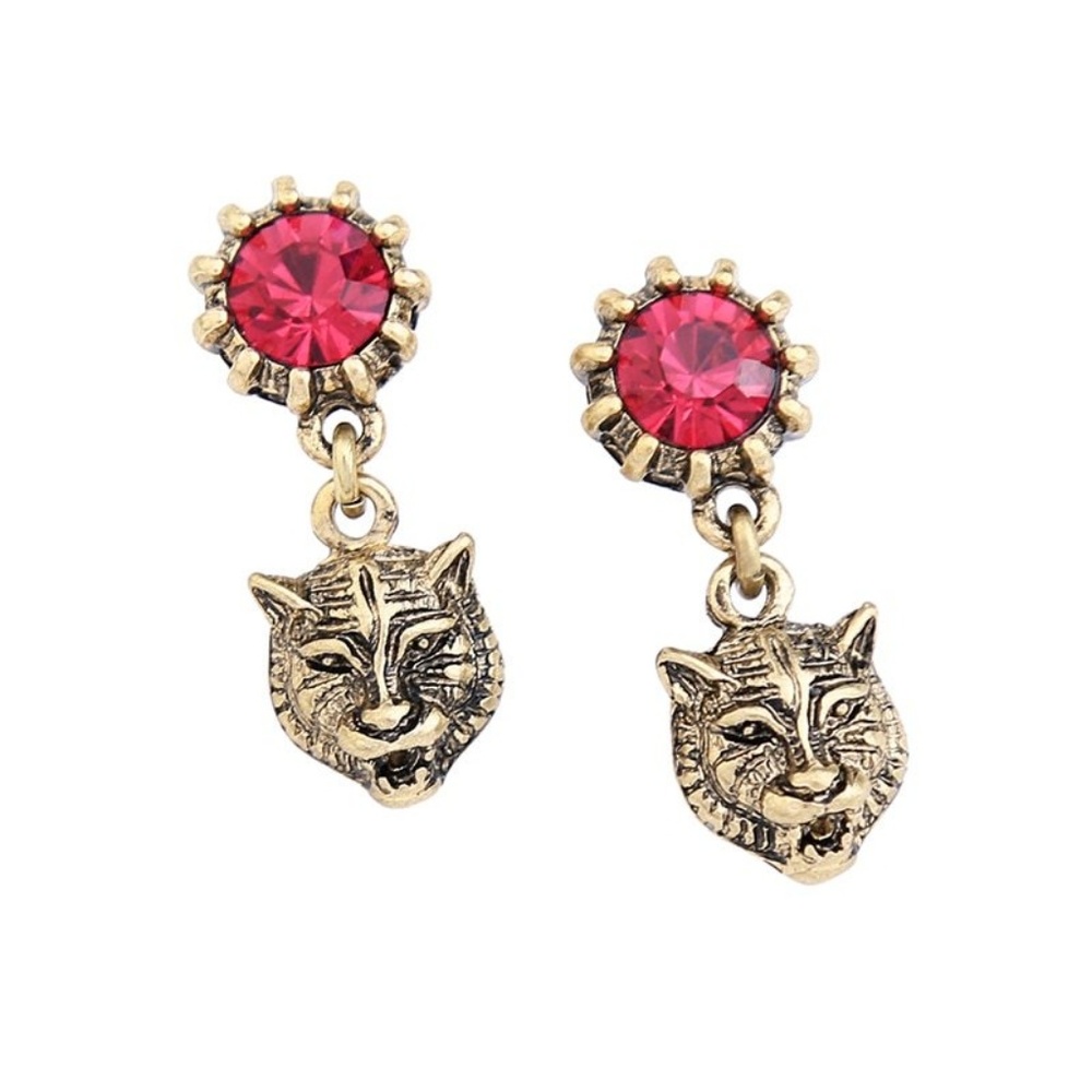 Tiger Retro Ruby Earrings - Picture 3 of 7